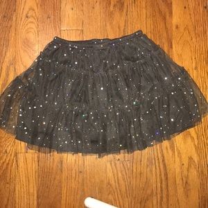 Dark grey sparkly skirt